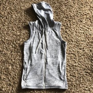 90 degree vest split back size small size small gray